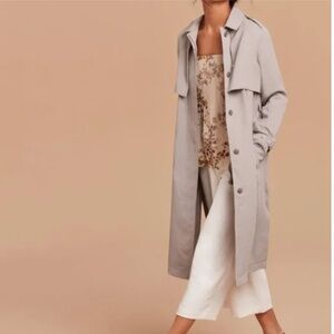 Aritzia Wilfred Louvinel Trench Coat Grey M